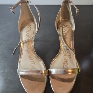 Sam Edelman Rose Gold strap heel